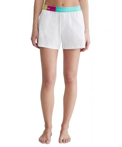 Women's Pride This Is Love Sleep Shorts QS6970 White $34.51 Sleepwear