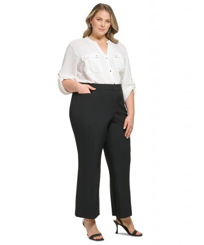 Plus Size High-Rise Wide-Leg Pants Black $28.58 Pants