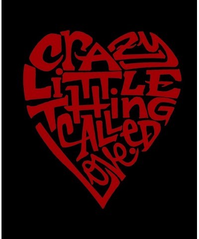 Women's Word Art Crazy Little Thing Called Love T-Shirt Black $18.89 Tops