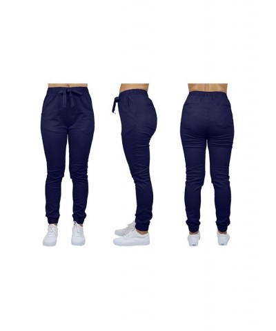 Women's Basic Stretch Twill Joggers Navy $18.36 Pants