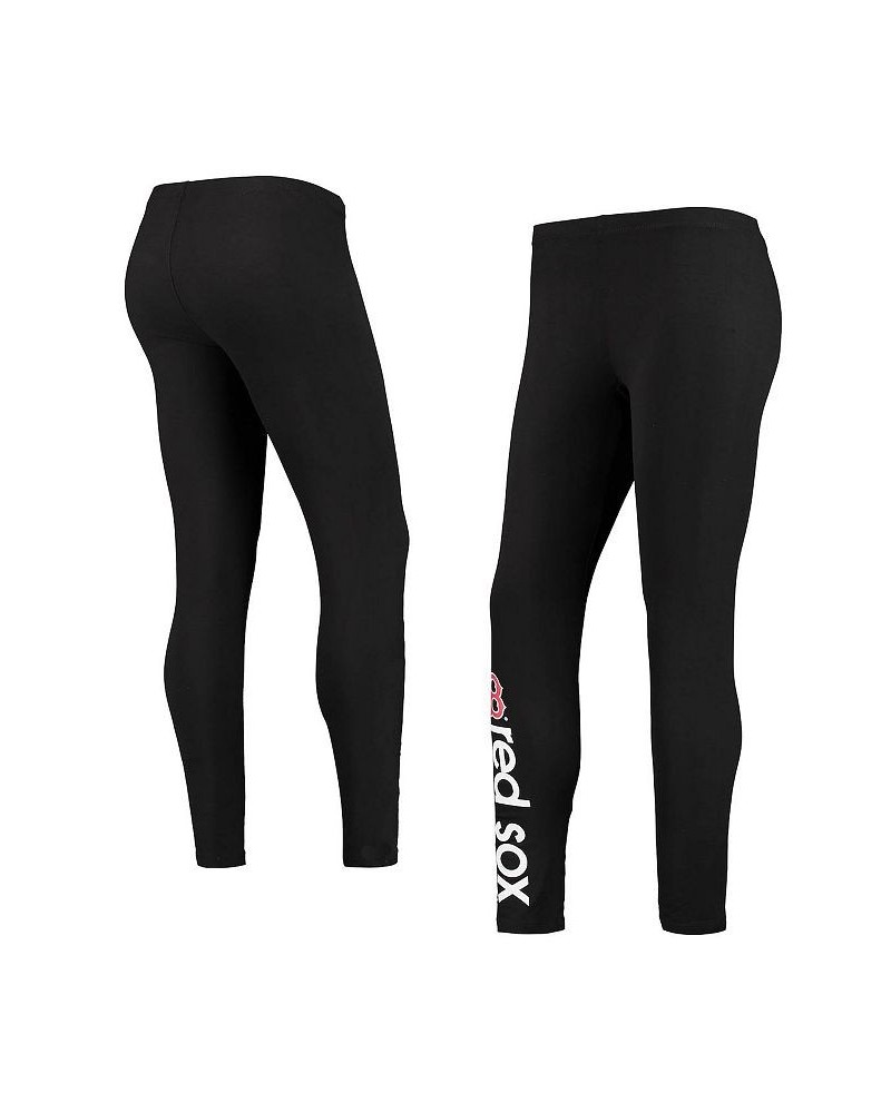 Women's Black Boston Red Sox Post Season Leggings Black $21.00 Pants