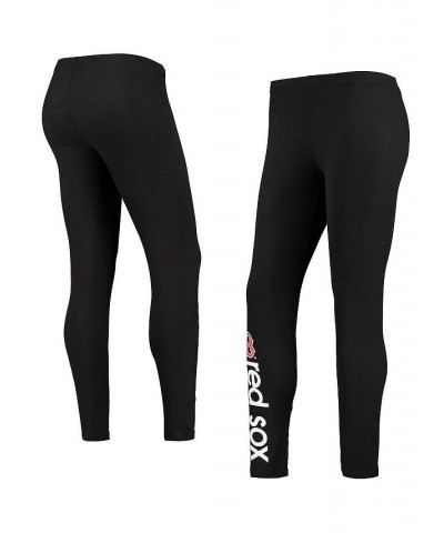 Women's Black Boston Red Sox Post Season Leggings Black $21.00 Pants