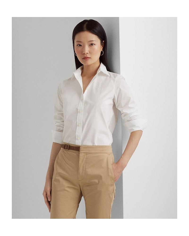 Non-Iron Straight-Fit Shirt Regular & Petite White $54.73 Tops