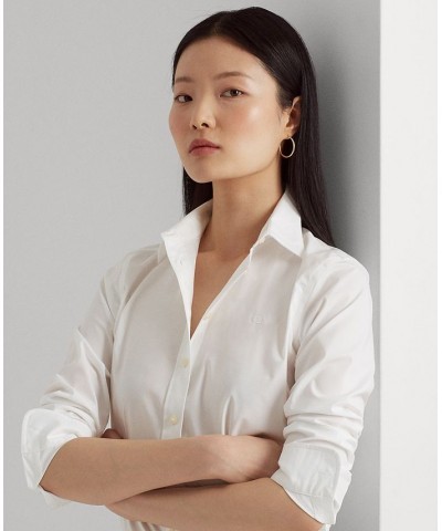 Non-Iron Straight-Fit Shirt Regular & Petite White $54.73 Tops