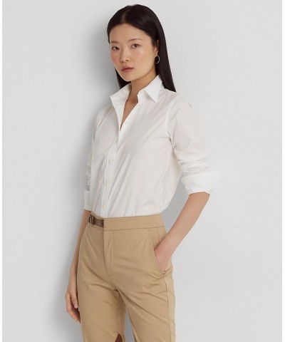 Non-Iron Straight-Fit Shirt Regular & Petite White $54.73 Tops