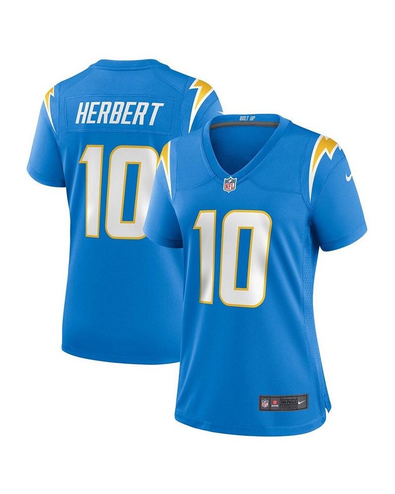 Women's Justin Herbert Powder Blue Los Angeles Chargers Game Jersey Powder Blue $57.40 Jersey