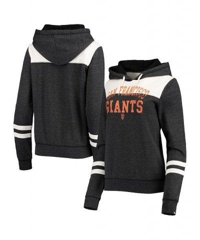 Women's Heathered Black and White San Francisco Giants Colorblock Tri-Blend Pullover Hoodie Heathered Black, White $30.80 Swe...