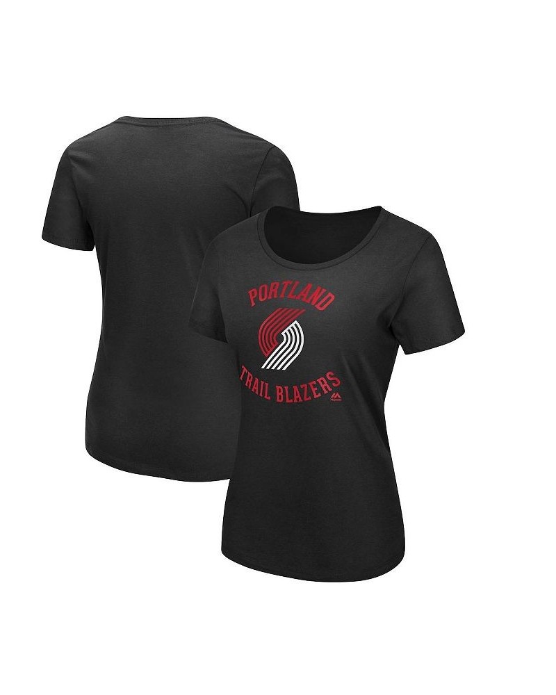 Women's Black Portland Trail Blazers The Main Thing T-shirt Black $17.60 Tops