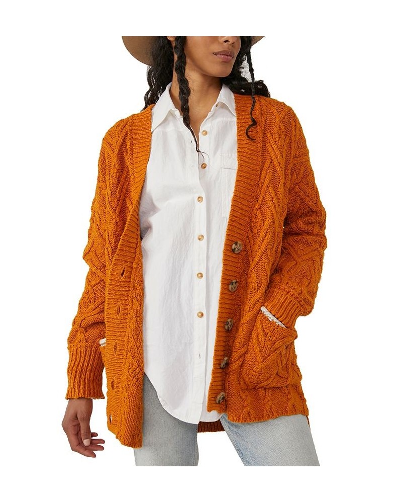 Montana Cable Cardigan Pumpkin Pie $77.42 Sweaters