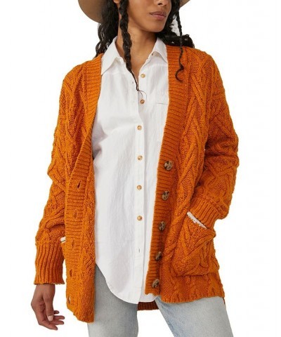 Montana Cable Cardigan Pumpkin Pie $77.42 Sweaters