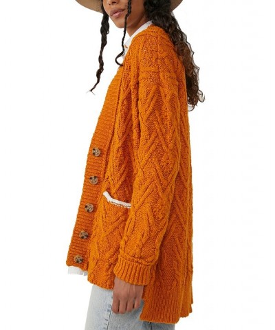 Montana Cable Cardigan Pumpkin Pie $77.42 Sweaters