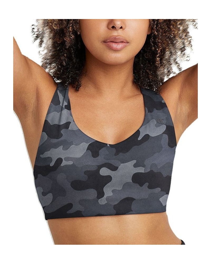 Women's Soft Touch Camo Light-Support Sports Bra Sport Camo Ammo Black $22.40 Bras