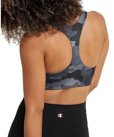 Women's Soft Touch Camo Light-Support Sports Bra Sport Camo Ammo Black $22.40 Bras