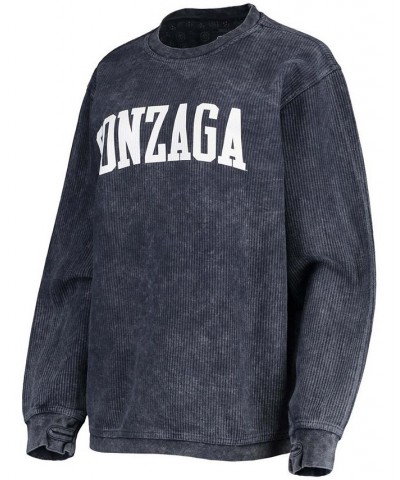 Women's Navy Gonzaga Bulldogs Comfy Cord Vintage-Like Wash Basic Arch Pullover Sweatshirt Navy $40.79 Sweatshirts