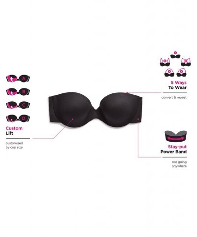 Strapless Shaping with Lift Underwire Bra 9417 Black $24.36 Bras