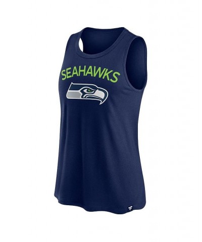 Women's Branded College Navy Seattle Seahawks Root For Tank Top Navy $18.89 Tops