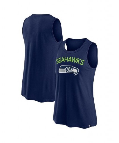 Women's Branded College Navy Seattle Seahawks Root For Tank Top Navy $18.89 Tops