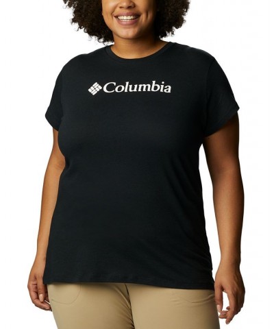 Plus Size Trek Logo-Graphic Top Black $12.00 Tops