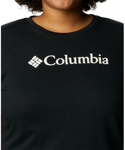 Plus Size Trek Logo-Graphic Top Black $12.00 Tops