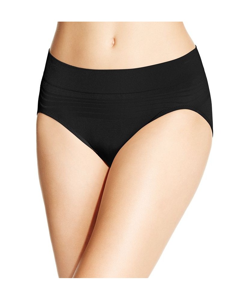 Warners No Pinching No Problems Dig-Free Comfort Waist Smooth and Seamless Hi-Cut RT5501P Black $9.41 Panty