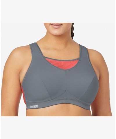 Women's Plus Size Sport Elite Performance Camisole Bra Gray, Coral $25.46 Bras