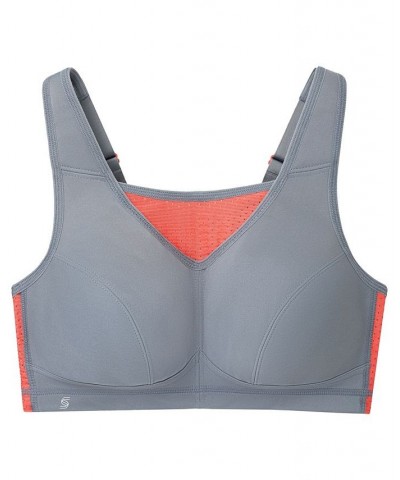 Women's Plus Size Sport Elite Performance Camisole Bra Gray, Coral $25.46 Bras