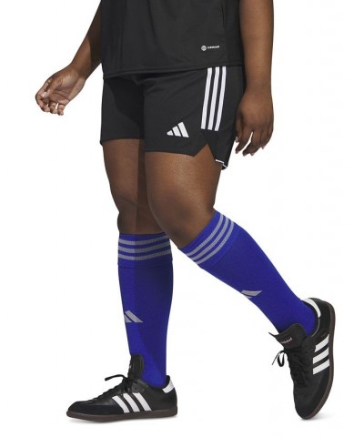 Plus Size Tiro 23 Performance 3-Stripes Shorts Black $19.60 Shorts