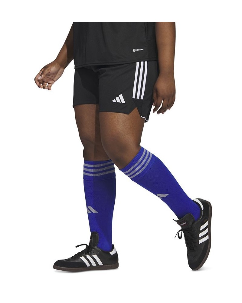 Plus Size Tiro 23 Performance 3-Stripes Shorts Black $19.60 Shorts