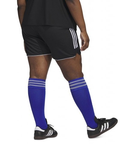 Plus Size Tiro 23 Performance 3-Stripes Shorts Black $19.60 Shorts