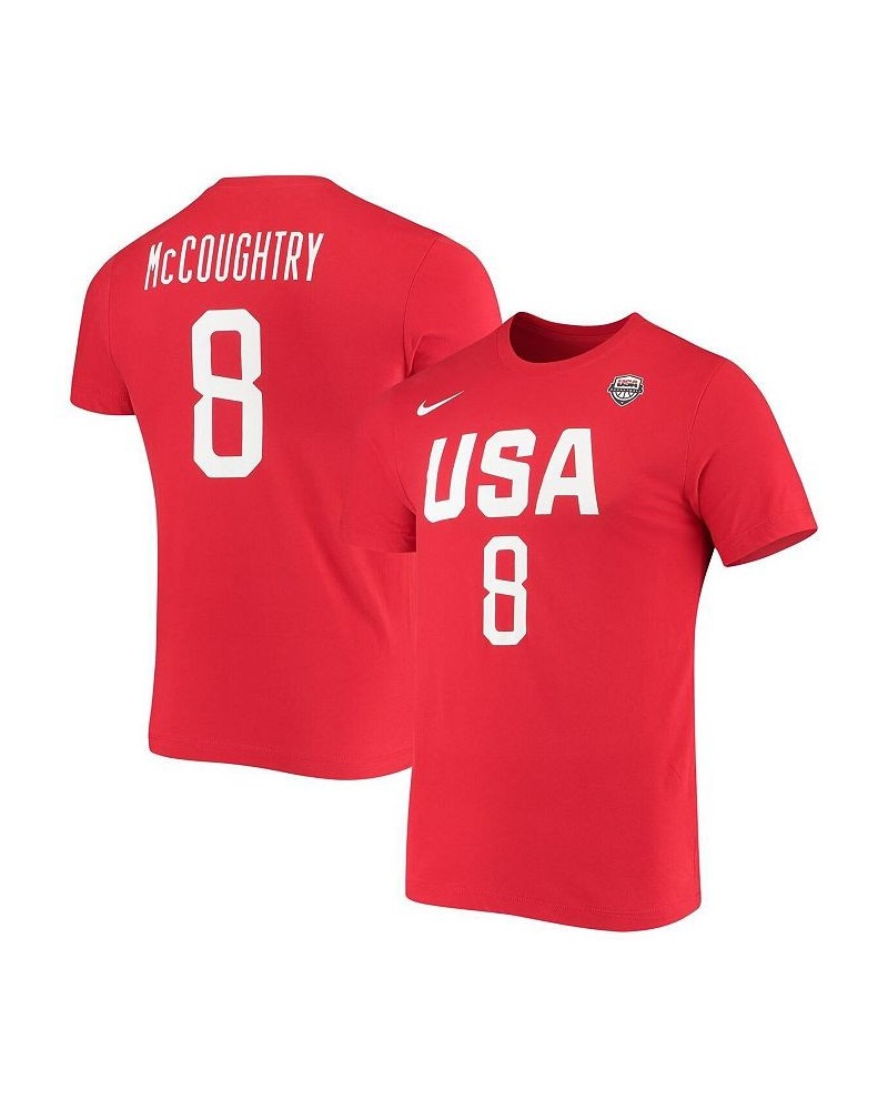 Women's Angel McCoughtry USA Basketball Red Name and Number Performance T-shirt Red $21.50 Tops