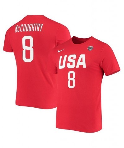 Women's Angel McCoughtry USA Basketball Red Name and Number Performance T-shirt Red $21.50 Tops