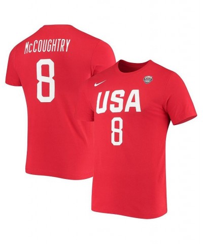 Women's Angel McCoughtry USA Basketball Red Name and Number Performance T-shirt Red $21.50 Tops