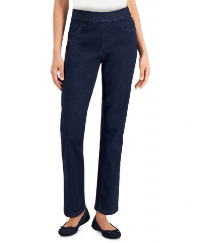 Petite Pull-On Denim Pants Blue $12.88 Jeans