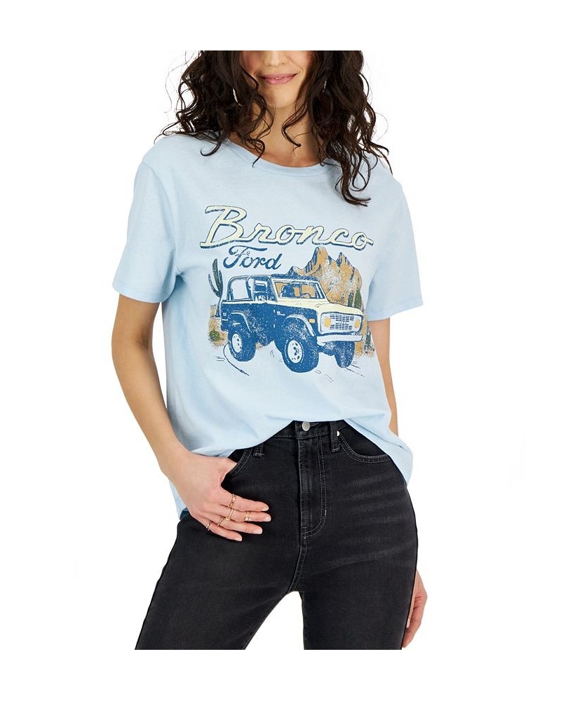 Juniors' Ford Bronco Graphic Crewneck T-Shirt Omphalodes $10.06 Tops