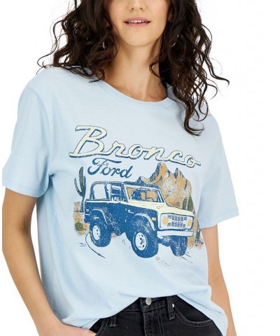 Juniors' Ford Bronco Graphic Crewneck T-Shirt Omphalodes $10.06 Tops