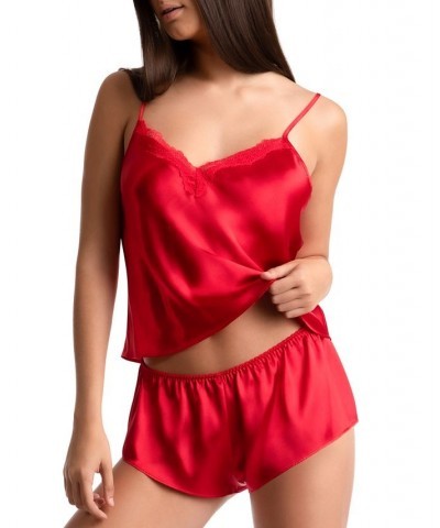 Women's Flirty Gems Wrap Robe Cami & Shorts Pajama Set Red $20.00 Sleepwear