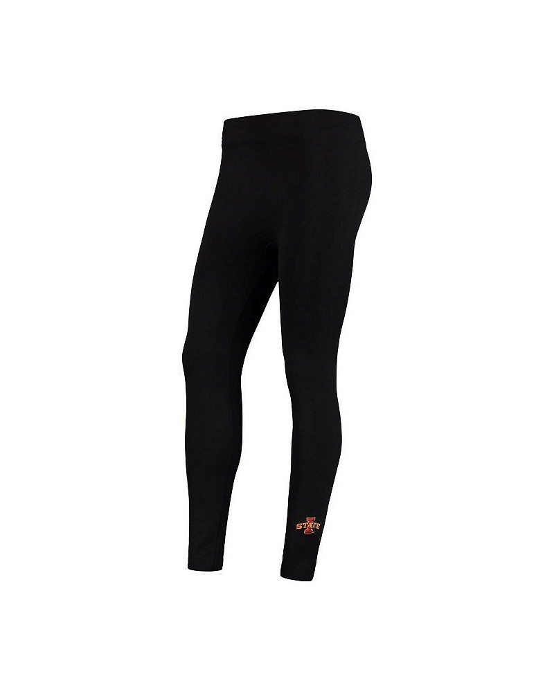 Women's Black Iowa State Cyclones Fleece Leggings Black $16.80 Pants