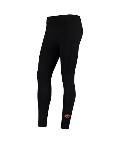 Women's Black Iowa State Cyclones Fleece Leggings Black $16.80 Pants