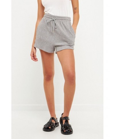 Women's Loungewear Knit Shorts Light heather grey $43.20 Shorts