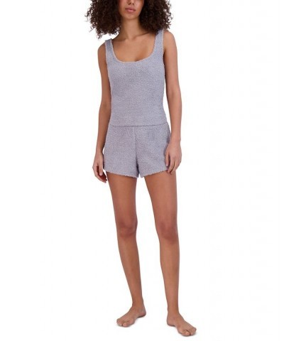 Women's Scoop-Neck Chenille Sleep Tank Top Purple $15.39 Sleepwear