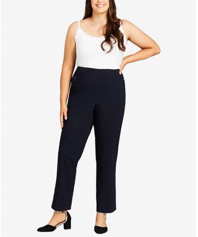 Plus Size Super Stretch Zip Tall Pants Classic Navy $37.92 Pants