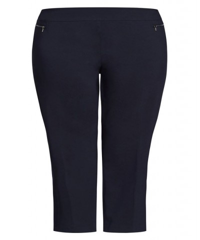 Plus Size Super Stretch Zip Tall Pants Classic Navy $37.92 Pants