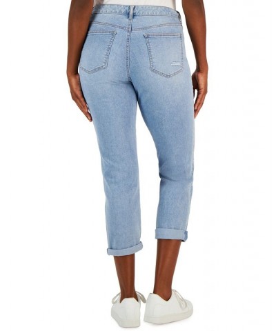 Women's Curvy Girlfriend Jeans Henri Patchwork $13.80 Jeans