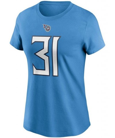 Women's Kevin Byard Light Blue Tennessee Titans Name and Number T-shirt Light Blue $18.45 Tops