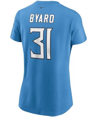 Women's Kevin Byard Light Blue Tennessee Titans Name and Number T-shirt Light Blue $18.45 Tops