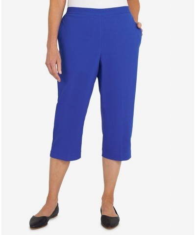 Women's Cool Vibrations Relaxed Fit Go-To Medium Capri Pants Ocean Blue $28.56 Pants