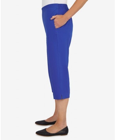 Women's Cool Vibrations Relaxed Fit Go-To Medium Capri Pants Ocean Blue $28.56 Pants