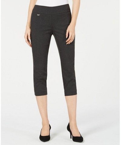 Essential Petite Capri Pull-On with Tummy-Control Dark Grey Heather $17.84 Pants