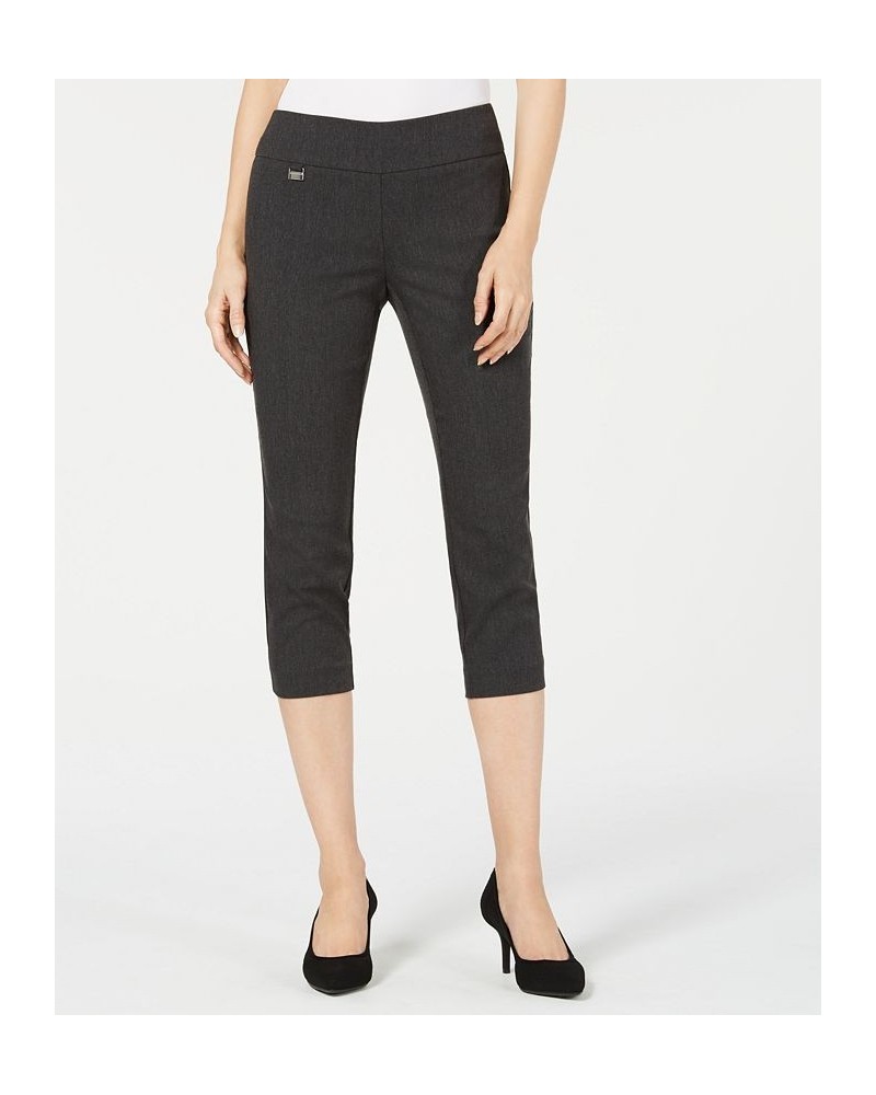 Essential Petite Capri Pull-On with Tummy-Control Dark Grey Heather $17.84 Pants