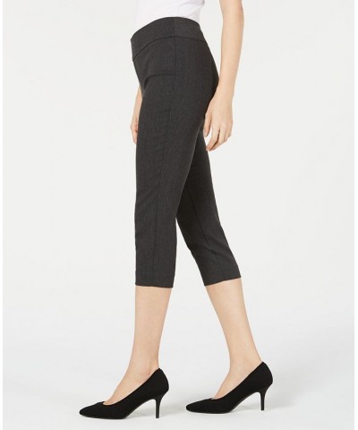 Essential Petite Capri Pull-On with Tummy-Control Dark Grey Heather $17.84 Pants